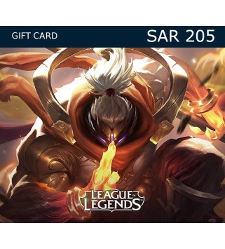 League of Legends SAR 205 Prepaid RP Card SA Key 